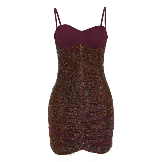 Chic Tassel Spliced Sleeveless Dress for Women