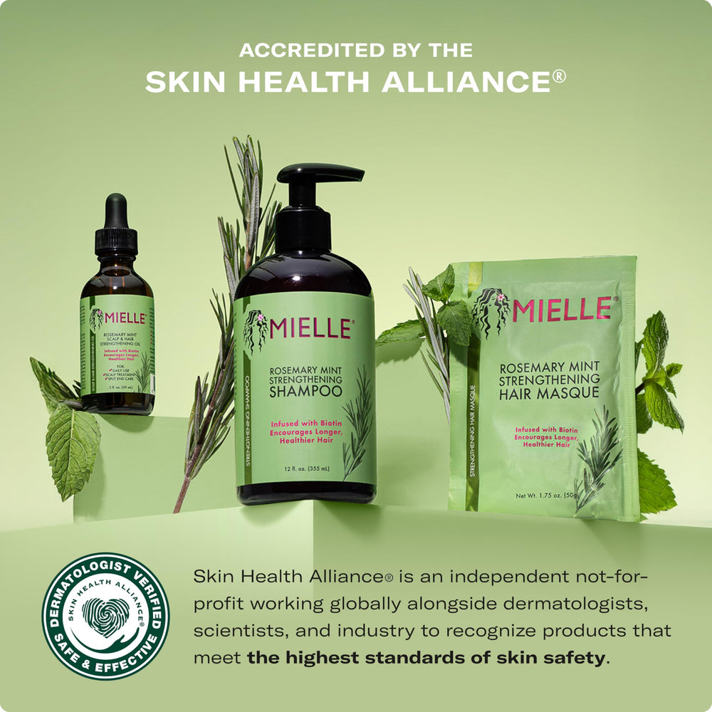 Mielle Organics Rosemary Mint Strengthening Hair Conditioner – Biotin, Detangling & Hydration (12 oz)